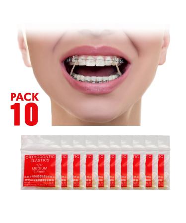 Buy Orthodontic Intraoral Elastics - 1000pcs Medium Surgical Latex - Made in USA | Fast International Shipping - Orthodentalusa Corp - Buy Online on GoSupps.com