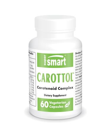 Supersmart - Carottol - Carotenoid Complex Supplement - with Beta Carotene Lycopene Lutein & Zeaxanthin - Vision & Eye Health - Immune Booster | Non-GMO & Gluten Free - 60 Vegetarian Capsules