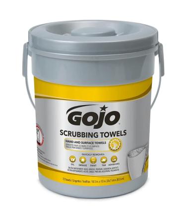 Gojo Dual Textured Scrubbing Wipes Canister 72 Wipes