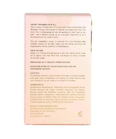 Gisou Honey Infused Hair Oil 0.7 oz - Nourishing Hair Treatment 20ml - 0.68 Fl Oz - Buy Online on GoSupps.com