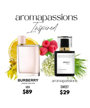 SWEET | Inspired by BRBRY HER | Pheromone Perfume for Women | Extrait De Parfum | Long Lasting Dupe Clone Perfume Cologne | Essential Oil Fragrance | (100 ml / 3.4 Fl Oz) 3.4 Fl Oz (Pack of 1) - Buy Online on GoSupps.com