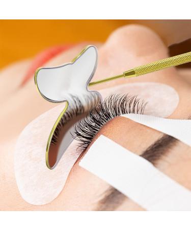 KINBOM Butterfly Eyelash Mirror - Detachable Stainless Steel Mini Handheld Makeup Mirror (Gold) - Buy Online on GoSupps.com