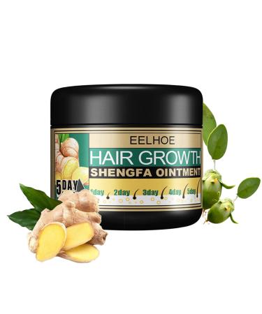 Ginger Hair Growth Ointment - Ginger Germinal Conditioner - Hair Regrowth Serum - Moisturizing Scalp Massage Hair Follicle Hair Care Essence Cream for Hair Loss and Hair Thinning Treatment (30g/1 OZ sample)