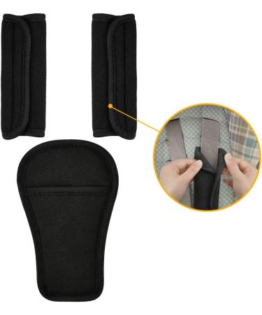 3Pcs AOMIG Baby Shoulder Strap & Crotch Cover Set for Car Seats - Soft Seat Belt Cushion Pad for Pushchair, Stroller & Universal Harness - Buy Online on GoSupps.com