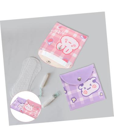 Orfofe 2-in-1 Small Article Container Menstrual Bag - Large Capacity Portable Case for Women s Bandages & Time Pads - Stylish PU Storage Solution - Buy Online on GoSupps.com