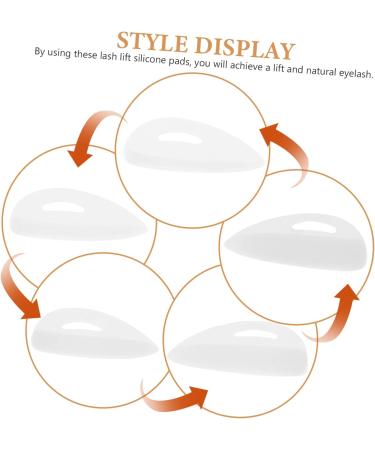 POPETPOP 50 Pairs Eyelash Pad Eyelash Cushions Eyelash Perming Pad Eyelash Curler Pad Eyelash Grafting Tools Silicone Eyelashes Gasket Curly White Stickers Silica Gel - Buy Online on GoSupps.com