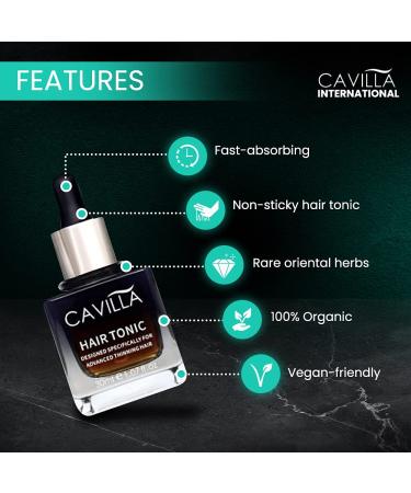 New Cavilla Hair Tonic: Oriental Secrets for Hair Growth in USA | Thicker Fuller Hair, Re-Growth, Anti-Thinning | Organic Natural Herbs - Buy Online on GoSupps.com