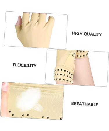 Buy Healvian Magnetic Compression Gloves - 3 Pairs Fingerless Gym & Workout Gloves for Men - Anti-Skid Protective Hand Muffs - Buy Online on GoSupps.com