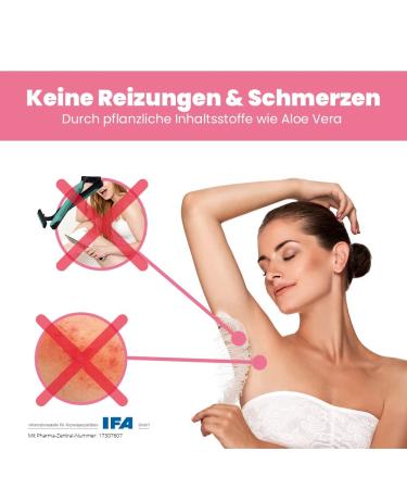 Capillum Amove Aloe Vera Depilatory Cream for Women - Painless Intimate Area Hair Removal | 2x500g Additive-Free & Neutral Scent - Buy Online on GoSupps.com