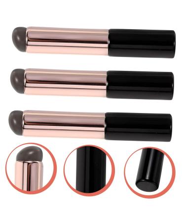 Housoutil 3 Pcs Silicone Lip Makeup Brush Set Portable Lip Gloss Balm & Scrub Applicators for Flawless Application | Ideal Makeup Tools for Every Beauty Enthusiast - Buy Online on GoSupps.com