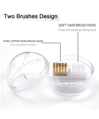 Nail Drill Bits Cleaning Brush Case - Anti-Splash Design with Nylon & Steel Wire for Carbide/Ceramic Bits - Removable Washable Tool (White) - Buy Online on GoSupps.com