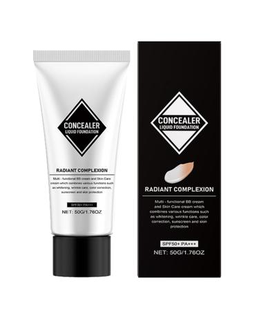 Color-Changing Liquid Foundation Full Coverage Concealer Foundation | 1.76 oz Color-Changing Foundation for Mature Skin | Hydrating Liquid Base Makeup BB Cream Sunscreen