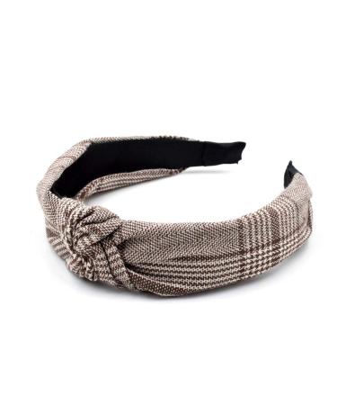 Shop 4-Pack Plain Check Pattern Headbands for Women | Knot Hair Band Accessories Archplaincheck - Buy Online on GoSupps.com