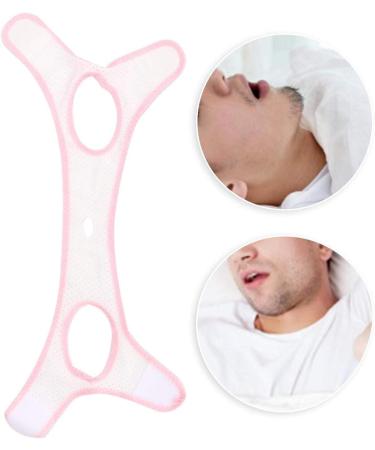 Adjustable Anti Snore Chin Strap - Snore Reduction Aid Device - Easy to Wear - Triangular Mesh Cloth - White - Buy Online on GoSupps.com