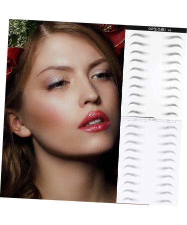 Housoutil 4 Sheets Eyebrow Makeup Eyes Brown Natural Simple Makeup Brow Sticker Brow Tatoo Disposable 6d Patch - Buy Online on GoSupps.com