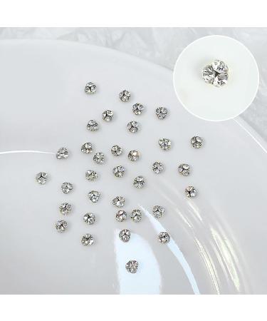 FEIlei 10Pcs Flatback Glass Nails Rhinestones Nail Art Decoration Manicure Accessory - Buy Online on GoSupps.com