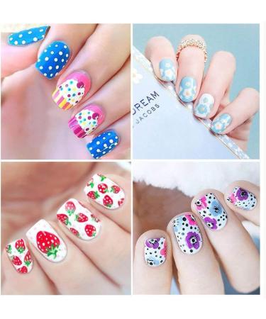 5PCS Nail Art Dotting Brush Pen Set for Painting and Design - Multicolour - Buy Online on GoSupps.com