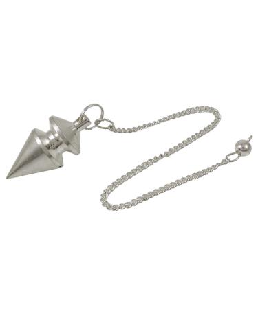 Harmonize Cone Brass Energizes Well-Being Radiusthesis Pendulum Geometric BLACK GIFT POUCH Silver