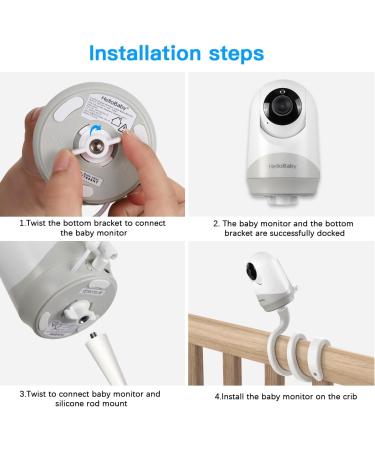 Holaca Baby Monitor Holder for HelloBaby HB40 HB65 BL9052-2 & More | Universal 1/4 Screw Compatibility - Buy Online on GoSupps.com