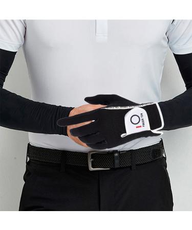 6 Pack of Finger Ten Men's RainGrip Golf Gloves for Hot/Wet Weather - Black, Size Small, LH & RH Fit - Buy Online on GoSupps.com