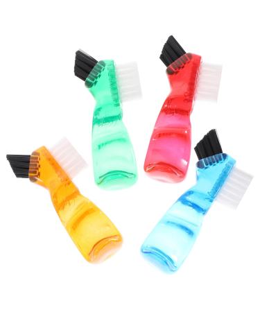 Collbath 4 pieces of prosthesis toothbrush portable cleaning for home double -head mini for at home practical mini multifunctional small practical cleaning household small for