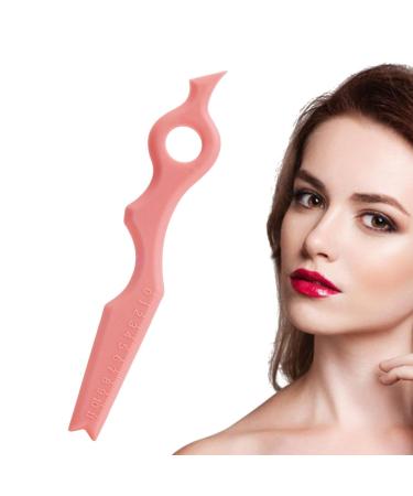 Eyeliner Stencils Eyebrow and Eyelash Applicator Stencil Tool | Portable Silicone Eyeliner Stencils Ruler and Applicator Tool for Beginners Eyelash Fulenyi Pink