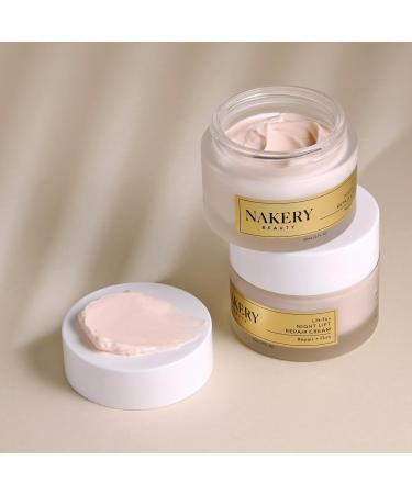 Nakery Lift-Tox Night Cream for Women - Overnight Anti Wrinkle Face Cream for Firmer & Smoother Complexion - Hydrating Night Cream for Women with Crepey Skin - Rich Night Face Cream for Mature Skin Original - Buy Online on GoSupps.com