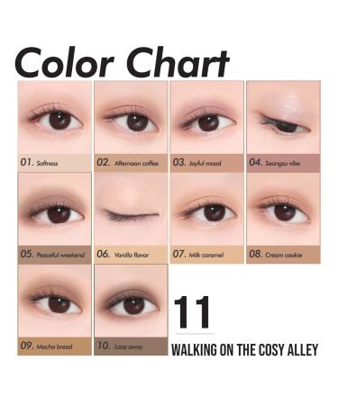 CLIO Pro Eye Shadow Palette - Matte, Shimmer, Glitter, Pearls - Highly Pigmented & Long-Wearing (Walking on the Cosy Alley) - Buy Online on GoSupps.com