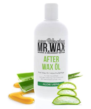 Mr. Wax Set: Pre Wax Skin Cleanser & Aloe Vera Aftercare Oil (2x500ml) - Perfect for Smooth Skin After Waxing - Buy Online on GoSupps.com