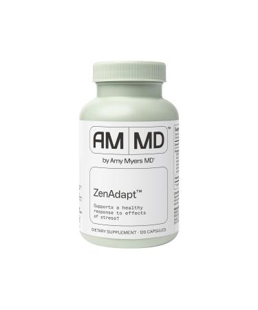 Amy Myers MD ZenAdapt Supplement - Supports Stress Relief & Cortisol Balance - Adaptogenic Blend with Pea Saffron & Holy Basil - 120 Capsules