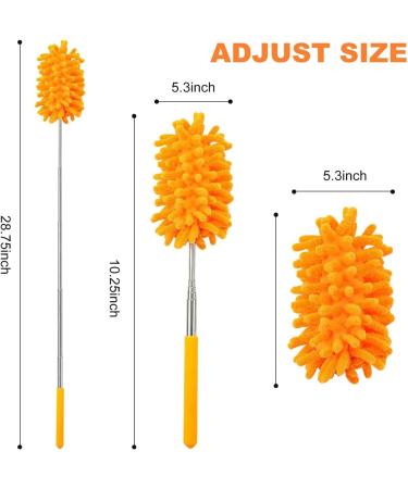 FCSHFC Chenille Feather Duster Anti-Static Dusters for Cleaning Extendable Bendable Washable Mini Dusters for Car Computer Fan Furniture(Gray) - Buy Online on GoSupps.com