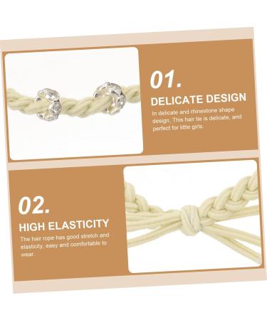 DOITOOL Diamond-encrusted Colorful Twist Hair Rope Hair Accessories for Women Pearl Hair Ties Hair Accessory Tiara Decorative Hair Scrunchies Korean Version Fabric + Diamond Miss Decorate - Buy Online on GoSupps.com