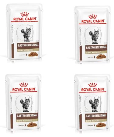 Royal Canin Veterinary Gastrointestinal Fibre Response |4 pack |4 x 12 x 85 g |Diet all-in feed for adult cats |For cats with chronic constipation