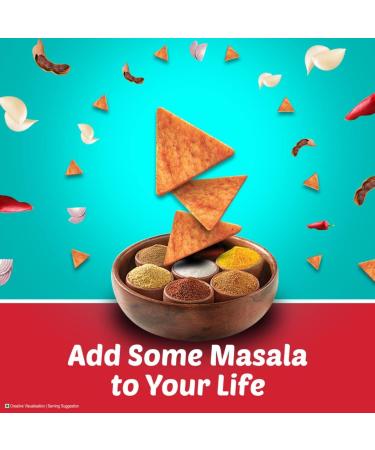 Bingo! Mad Angles Corn-Based Crunchy Chips Perfect for Snacking (Pack Of 4) Delicious Tasty And Twisty Treat Sold By Kidzbuzz (Bingo Mmmmm Masala) - Buy Online on GoSupps.com