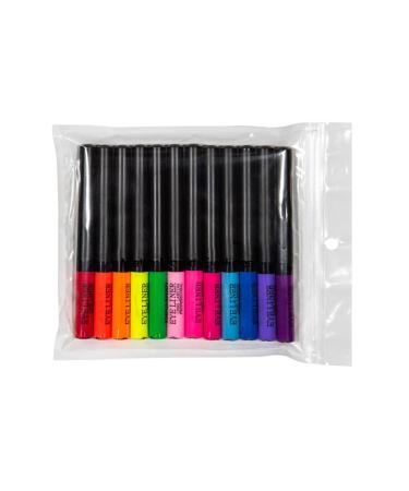 ruisteu Eyeliner 12 colors long lasting formula high color rendering waterproof eyeliner liquid eye set gift