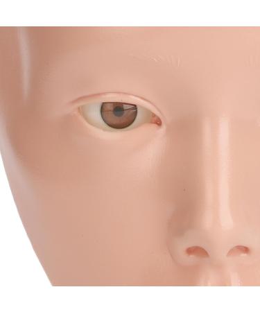 5D Makeup Practice Face Set - Silicone Detachable Eyes Reusable & Easy to Clean for Artists - Improve Skills (Pink Skin - Buy Online on GoSupps.com