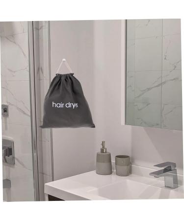 Baluue 1pc Hair Dryer Storage Bag Travel Hair Dryer Grey Backpack Black Backpack Pouch Dark Grey Canvas - Buy Online on GoSupps.com