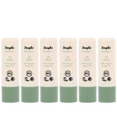 6x Douglas Naturals Skin Care 860255 Lip Care Lip Balm Set