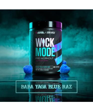 Jacked Factory X John Wick - Wick Mode Pre Workout Powder (Baba Yaga Blue Raz 40 Servings) & Creatine Monohydrate Powder (Unflavored 85 Servings) - Buy Online on GoSupps.com