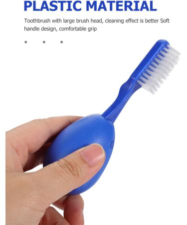 Healeved 3pcs Portable Tooth Cleaning Brushes - Durable Plastic Prison Toothbrushes for Effective Oral Care - Buy Online on GoSupps.com