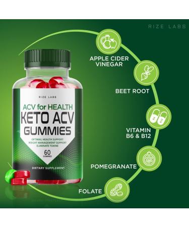 ACV for Health Keto Gummies - Apple Cider Vinegar Weight Loss Formula for Belly Fat - 60 Gummies - Buy Online on GoSupps.com