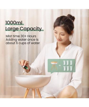 Large Room Essential Oil Diffuser - Big Wood Diffuser and Humidifier, Easy Fill BPA Free Design - Buy Online on GoSupps.com