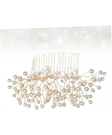 Didiseaon Crystal Hair Comb Wedding Hairpin Rhinestone Headpiece Bridal Hair Accessory Bridal Hair Clip Crystal Headpiece Hair Clips Pearl Hair Comb Bride Metal Hair Accessories - Buy Online on GoSupps.com