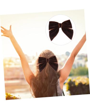 Beaupretty Baby bow hairpin Hair Bows Clips Valentines hair vintage hair bows Hair Bows Barrettes baby bow clips fairy french hair clips Girls Headdress child Velvet cloth decorate Wedding - Buy Online on GoSupps.com