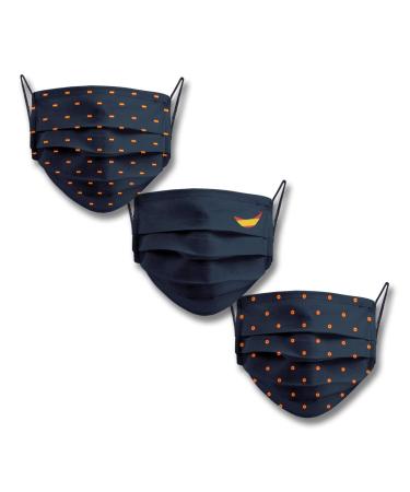 Cencibel Smart Casual Children's Masks Approved Spanish Flag 3 Pack Navy Blue 3 Unidad (Pack of 1)