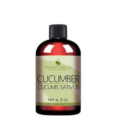 OPO Cucumber Seed Oil - 8 oz - 100% Pure  Unrefined  Cold Pressed  Non-GMO  Hexane-Free  Vegan Carrier Oil for Skin  Hair  Nails  Body  Face & More - Hydrating  Nourishing  Skin Rejuvenating