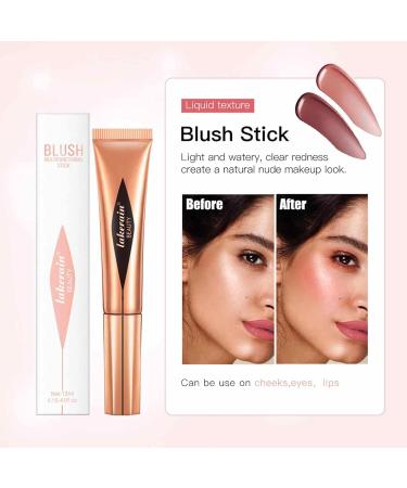 Highlighter Stick | Creamy Multi-Stick | Versatile Highlighter Makeup Stick Adds Shimmer Blends Effortlessly Highlighter Contouring for Cheeks Pochy Liquid 01# - Buy Online on GoSupps.com