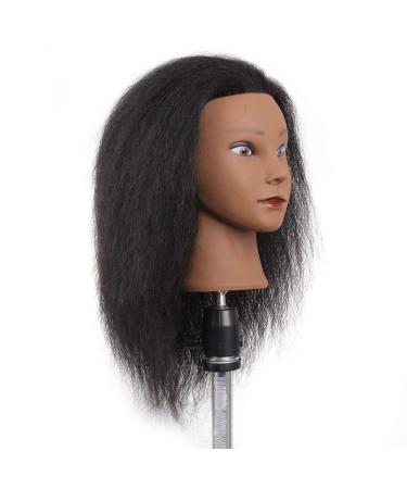 Xtrend 100% Real Hair Exercise Head for Hairdressers | Ideal for Hairstyles & Braids | Includes Table Clamp & Stand - Buy Online on GoSupps.com