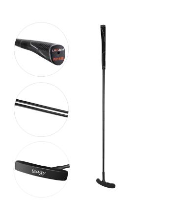 LEAGY Timeless Classic Golf Putter 35" Length - Putt Putt Style Two-Way Head and Premium Rubber Grip for Male & Female Right or Left Handed Golfers