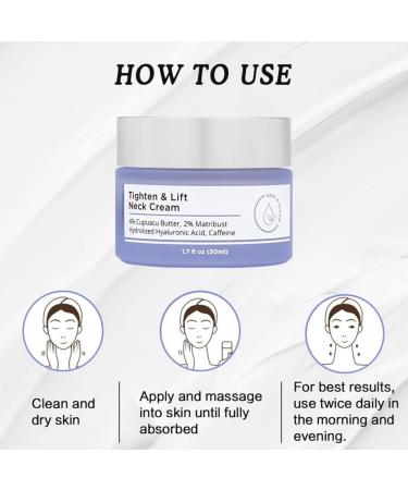 LXCJZY 2024 New Pure Tighten & Lift Neck Cream Tighten And Lift Neck Cream for Face Neck Firming Cream Tightening Lifting Sagging Skin For Face Neck (1pcs) - Buy Online on GoSupps.com